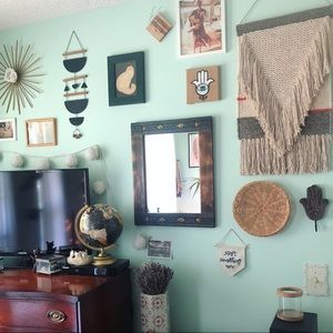 Vintage rattan basket